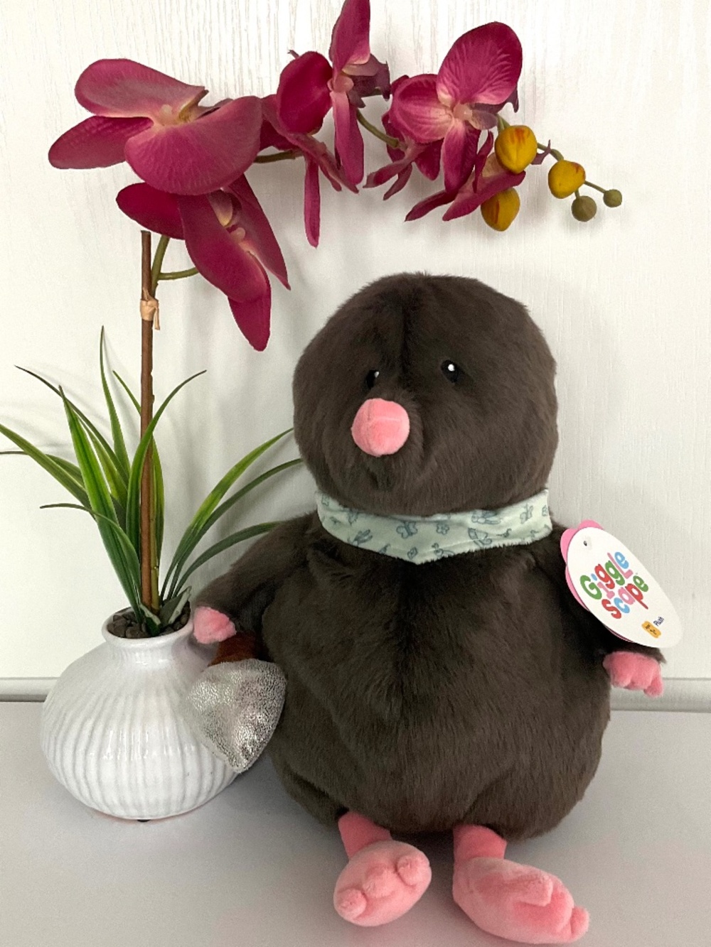 GIGGLESCAPE 12" MOLE STUFFED ANIMAL PLUSH TOY-NEW WITH TAGS!